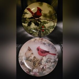 2 COLLECTORS CARDINAL PLATES!